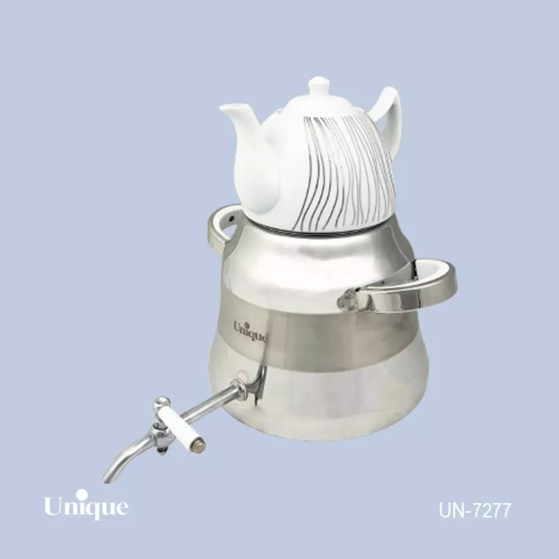 خرید کتری قوری شیردار استیل 5 لیتر UN-7277 یونیک	