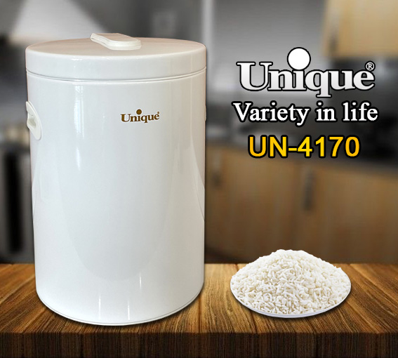 خرید سطل برنج بدون پیمانه سفید UN-4170 یونیک