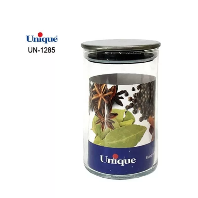 خرید ادویه 12 سانت با قطر 6 درب استیل UN-1285  یونیک