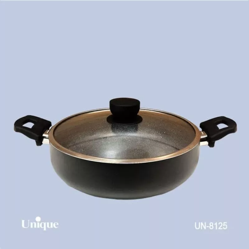 خرید تابه دو دسته 28 کف گرانیت - مشکی  UN-8125 یونیک	