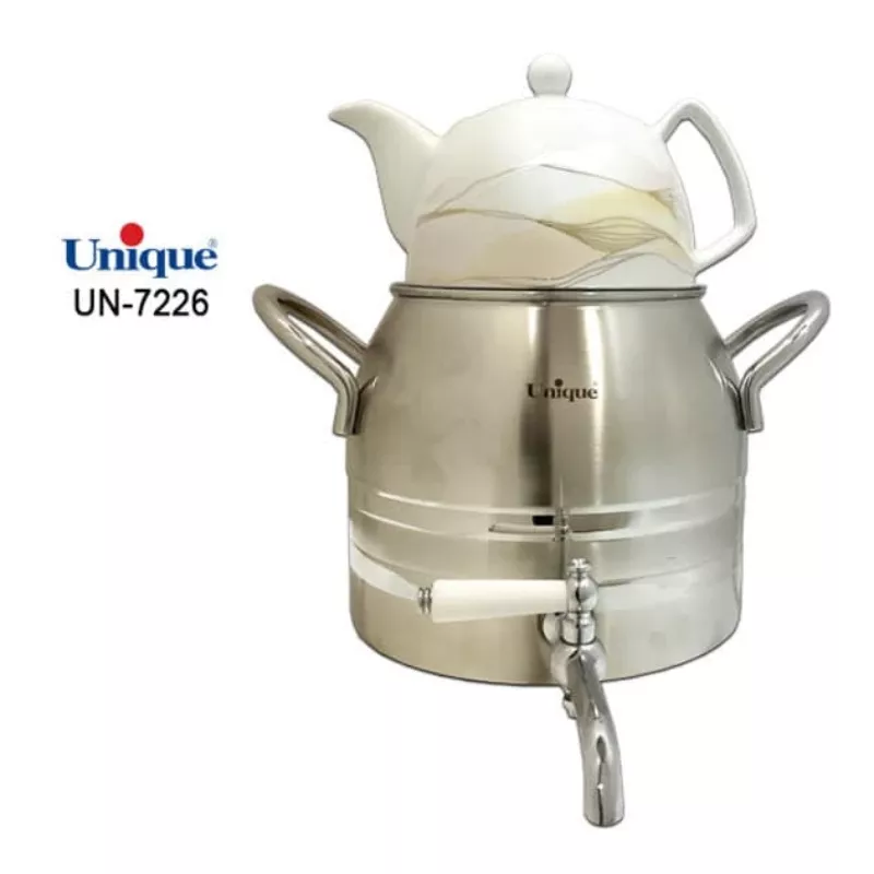 خرید کتری و قوری استیل شیر دار 4 لیتر  UN-7226  یونیک	
