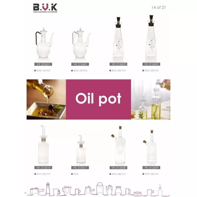 خرید جا روغن 500 میل بزرگ پیرکس مدل 312610 بوک BVK	