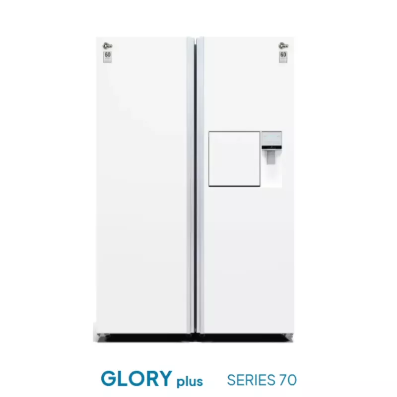 خرید یخچال و فریزر استیل خشدار 27 فوت عرض 70 مدل گلوری پلاس - GLORY PLUS  کلور 