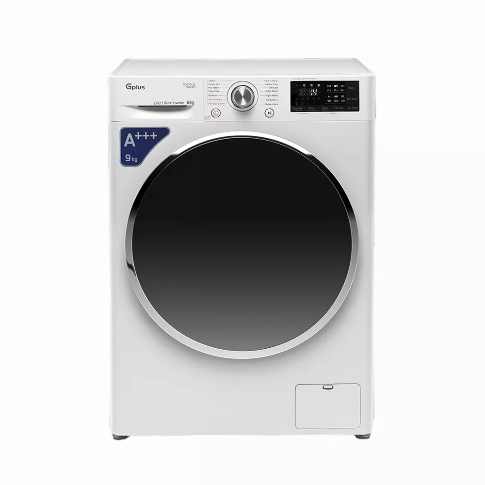 خرید لباسشویی 9 کیلو 1400 دور سفید GWM-R99W-KT جی پلاس(دایرکت درایو) - 