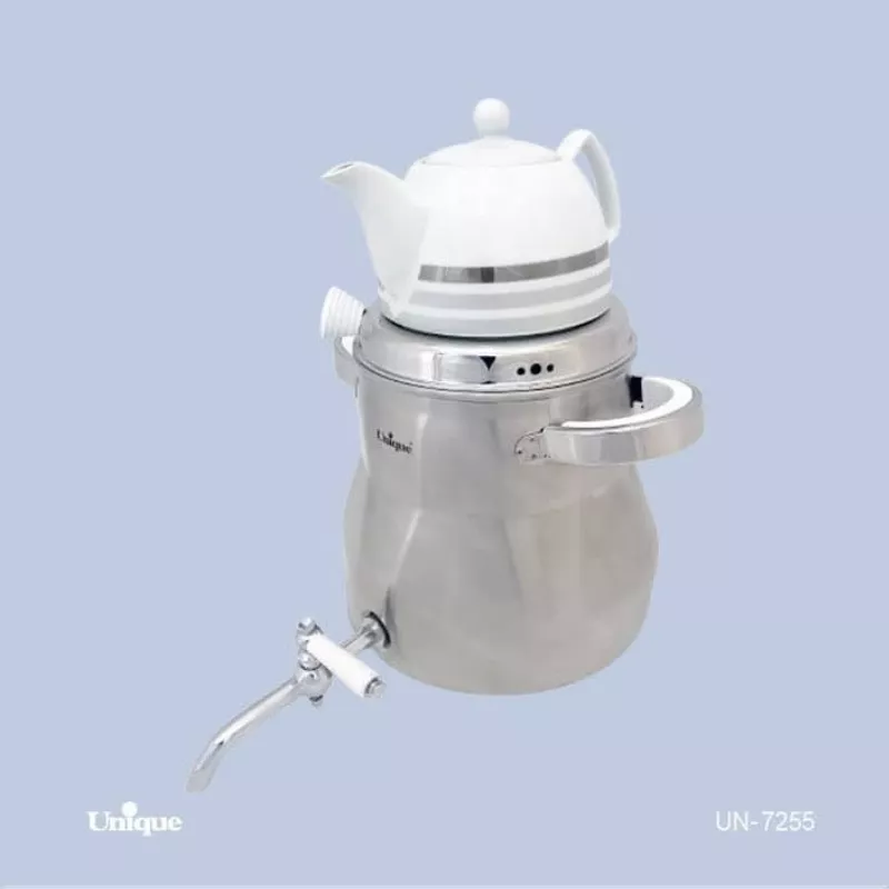 خرید کتری و قوری استیل شیردار  5.5 لیتری UN-7255  یونیک	
