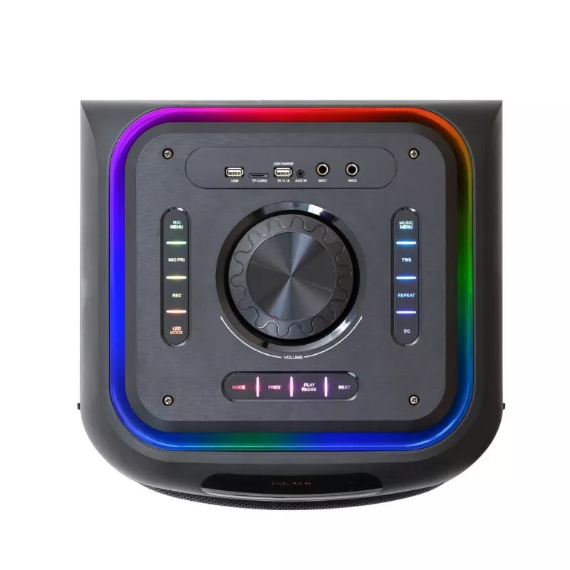 خرید اسپیکر دوقلو 36000وات با میکروفن و کنترل TSCO-TS2097 تسکو(BT-TF-USB-AUX-FM) - 