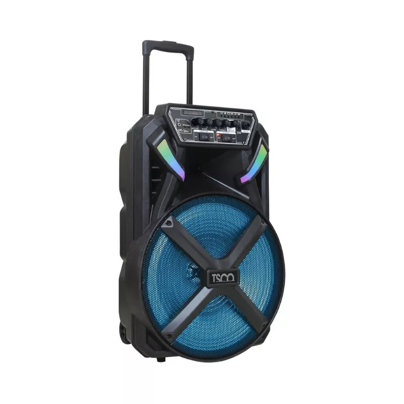 خرید اسپیکر ترولی پرتابل 4900 وات TSCO-TS1890 تسکو(USB-AUX-TF-BT-GUITAR)