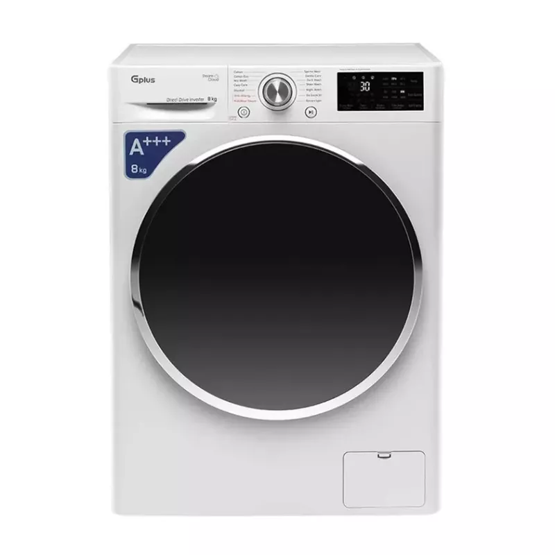 خرید باسشویی 8 کیلو 1400 دور سفید GWM-R88W-KTN جی پلاس(دایرکت درایو)