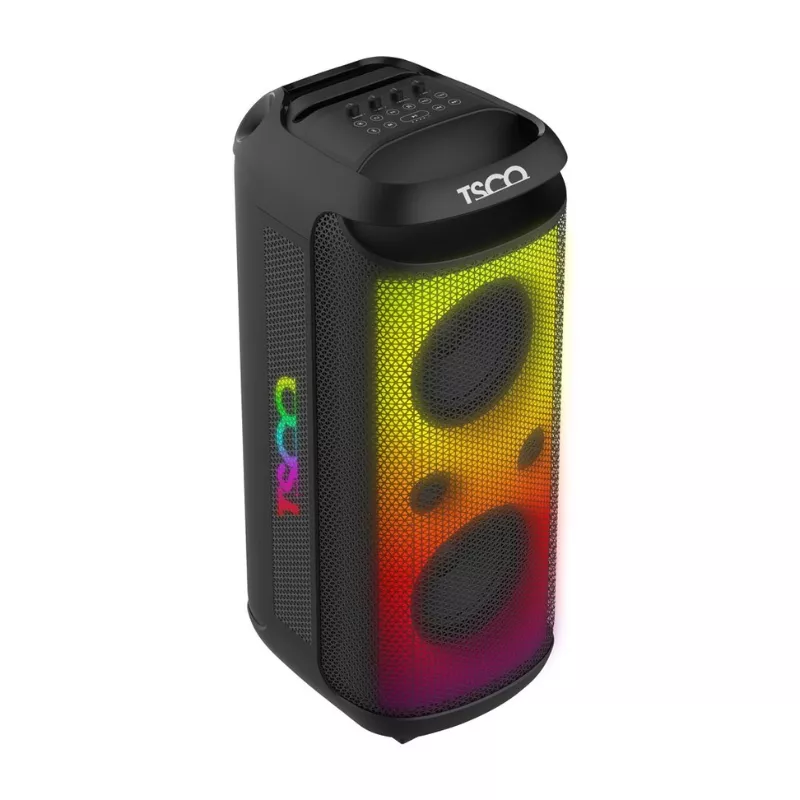 خرید اسپیکر ترولی پرتابل 10000وات با میکروفن و کنترل TSCO-TS1923 تسکو (USB-AUX-TF-BT-FM) - 