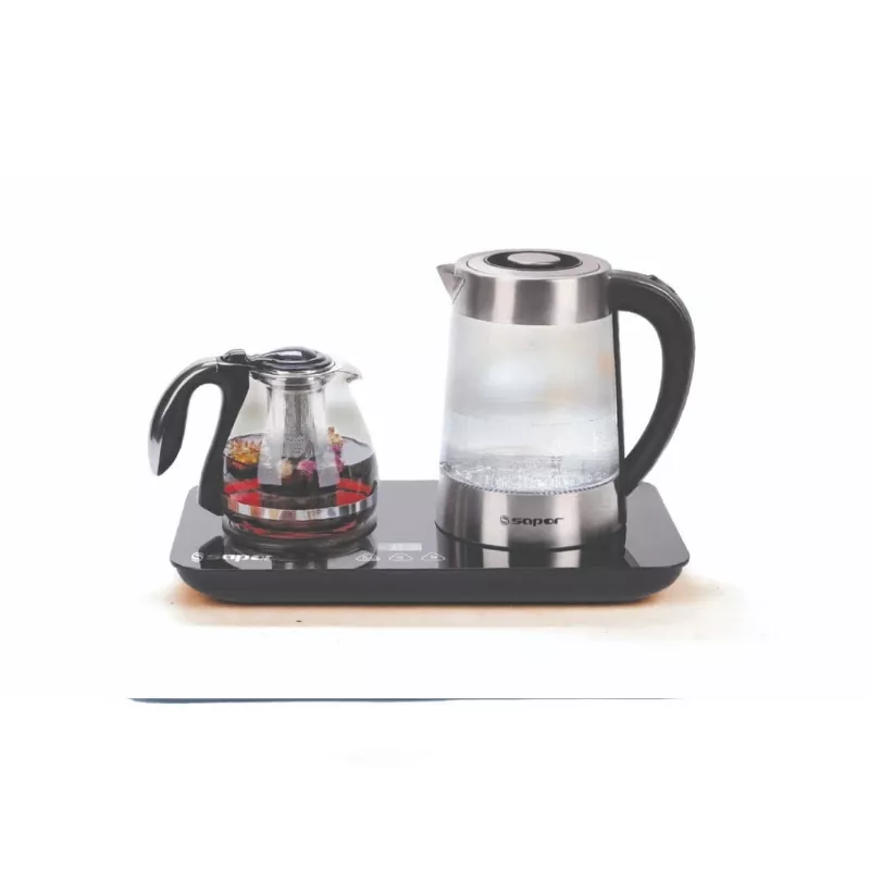 خرید چای ساز شیشه ای مدل STT_518G ساپر