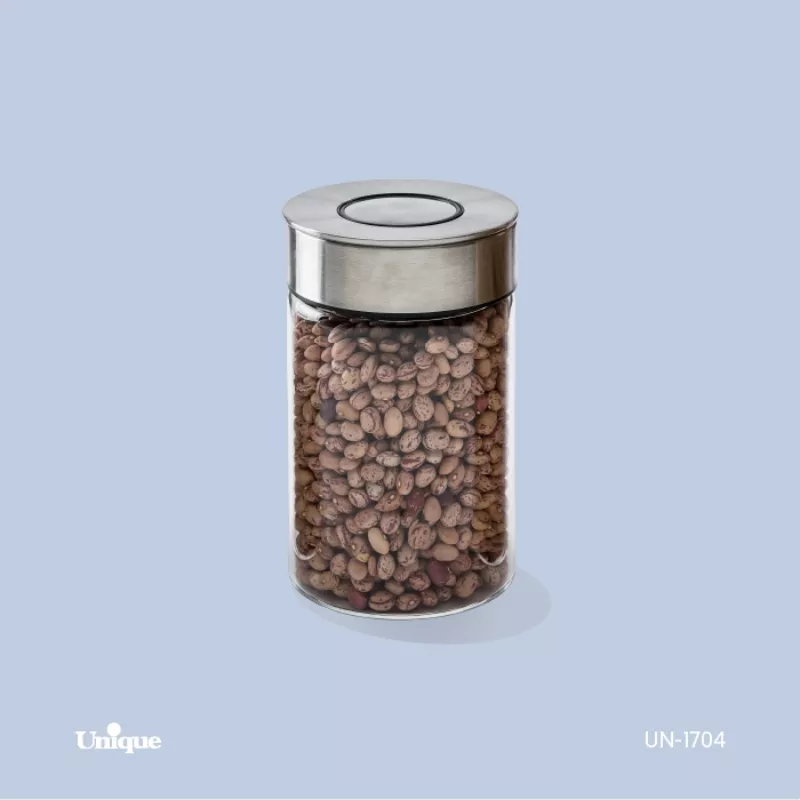 خرید بانکه شیشه ای درب استیل 15  UN-1704 یونیک	