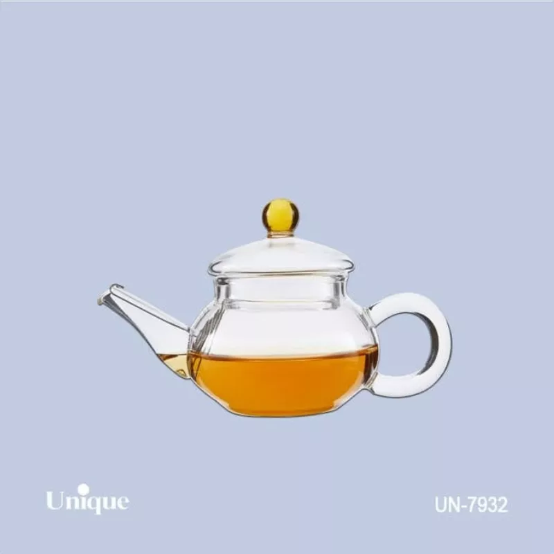 خرید قوری زعفران - درب شیشه ای UN-7932 یونیک	